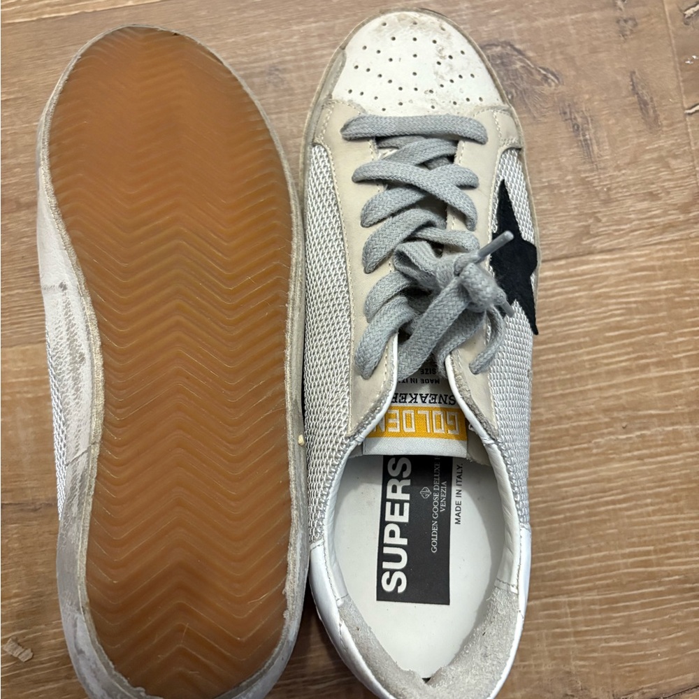 Golden Goose Cream and Black Women's Sneakers - Picture 2 of 2